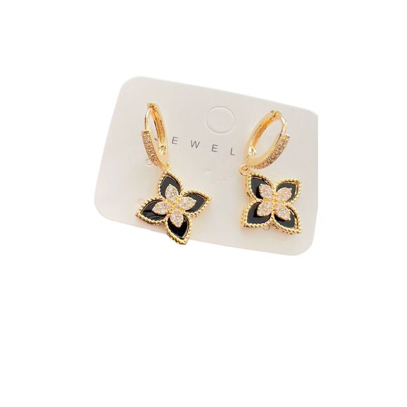 European fashion Round Synthetic Zircon earrings - Picture 1 of 5